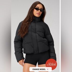 Fabletics Black Puffer Jacket